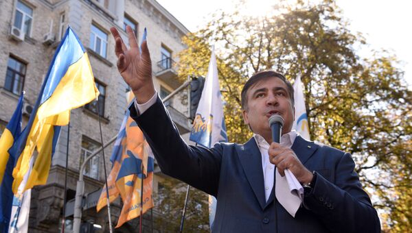 Михаил Саакашвили во время выступления в Киеве. 19 сентября 2017 Михаил Саакашвили во время выступления в Киеве. 19 сентября 2017