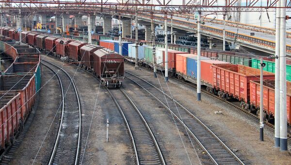 Товарные вагоны в Одесском порту Товарные вагоны в Одесском порту