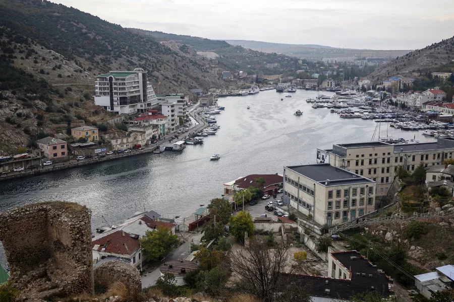 Бухта города Балаклавы в Крыму Бухта города Балаклавы в Крыму