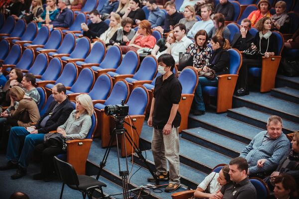 Съемка спектакля Сон разума японской группой Съемка спектакля Сон разума японской группой