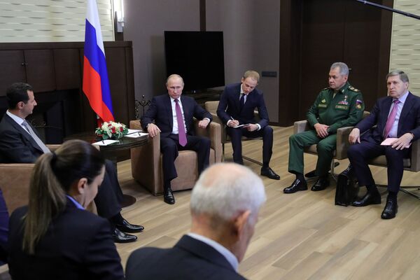 Рабочая встреча президента РФ В. Путина с президентом Сирии Б. Асадом Рабочая встреча президента РФ В. Путина с президентом Сирии Б. Асадом