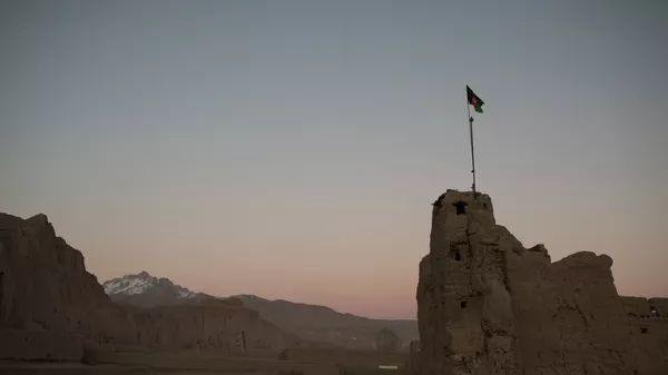 Вид на дома в одном из сел в Афганистане
