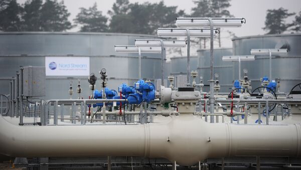 Участок магистрального газопровода Северный поток в немецком городе Любмин. Архивное фото Участок магистрального газопровода Северный поток в немецком городе Любмин. Архивное фото