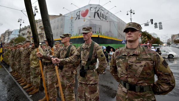 Американские военные в Киеве. Архивное фото Американские военные в Киеве. Архивное фото