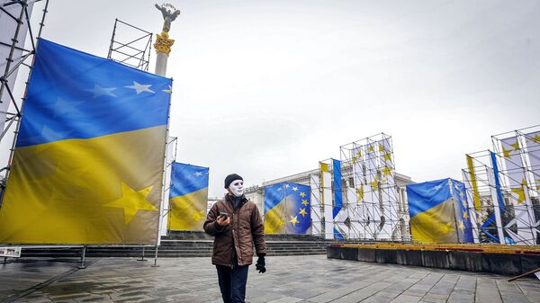 Участник акции в Киеве Участник акции в Киеве