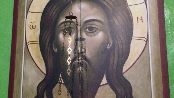 Икона Спаса Нерукотворного в Покровском храме села Лещенка Икона Спаса Нерукотворного в Покровском храме села Лещенка