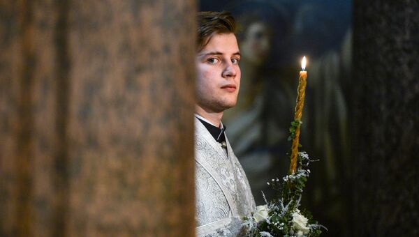 Рождественское богослужение в Казанском соборе в Санкт-Петербурге Рождественское богослужение в Казанском соборе в Санкт-Петербурге