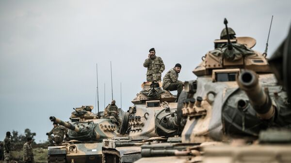 Турецкая бронетехника на турецко-сирийской границе. 21 января 2018 Турецкая бронетехника на турецко-сирийской границе. 21 января 2018