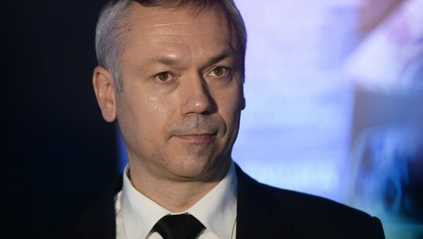 Губернатор Новосибирской области Андрей Травников. Архивное фото Губернатор Новосибирской области Андрей Травников. Архивное фото