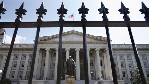 Здание Министерства финансов США в Вашингтоне. Архивное фото Здание Министерства финансов США в Вашингтоне. Архивное фото