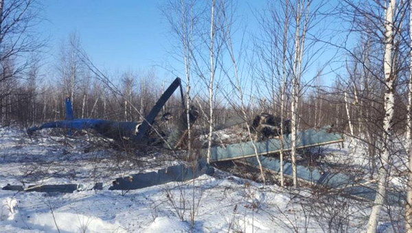 На месте аварийной посадки вертолета Ми-8 в Томской области На месте аварийной посадки вертолета Ми-8 в Томской области