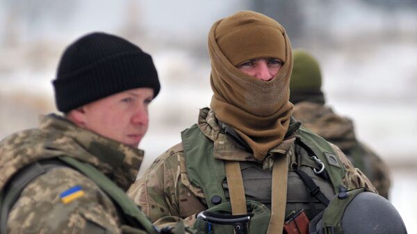 Военнослужащие украинских вооруженных сил Украины. Архивное фото Военнослужащие украинских вооруженных сил Украины. Архивное фото