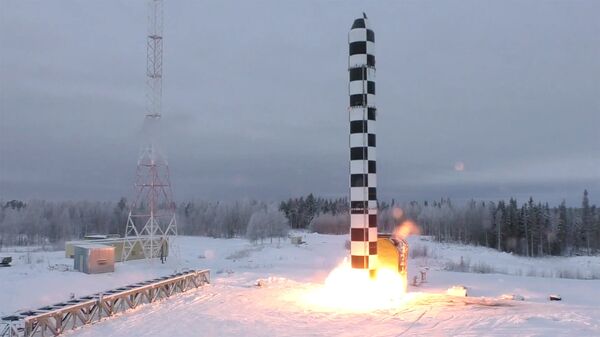 Ракетный комплекс стратегического назначения Сармат. Архивное фото Ракетный комплекс стратегического назначения Сармат. Архивное фото