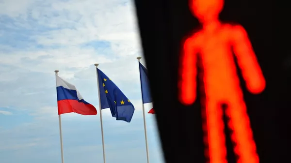 Флаги России и ЕС Флаги России и ЕС