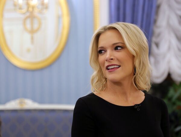 Журналист американского телеканала NBC Мегин Келли во время интервью в Кремле. 1 марта 2018 Журналист американского телеканала NBC Мегин Келли во время интервью в Кремле. 1 марта 2018
