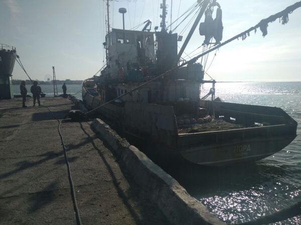 Задержанное в украинской части территориальных вод Азовского моря рыболовецкое судно Норд. 26 марта 2018 Задержанное в украинской части территориальных вод Азовского моря рыболовецкое судно Норд. 26 марта 2018