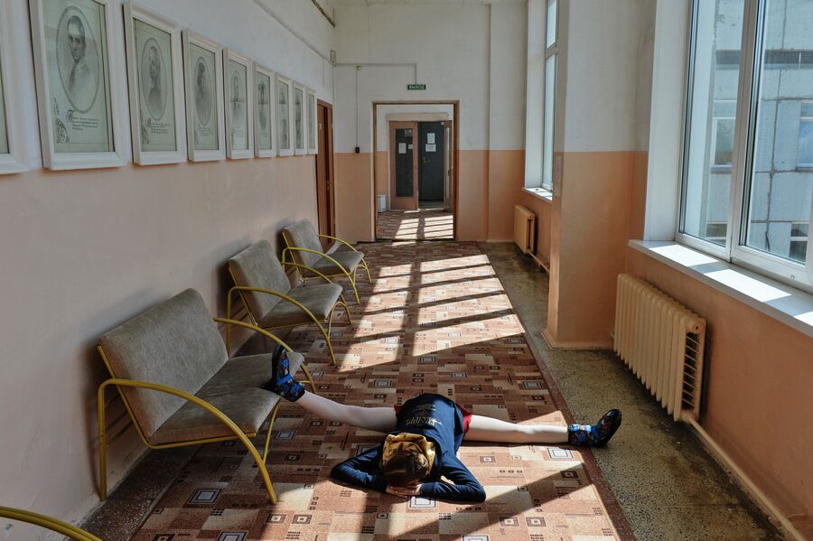 Балерины в балетном классе Балерины в балетном классе