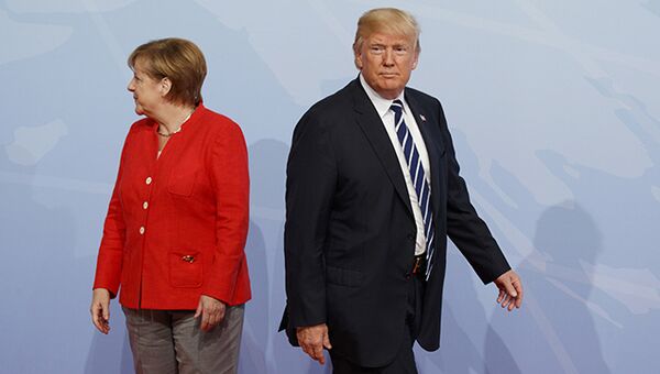 Ангела Меркель и Дональд Трамп. Архивное фото Ангела Меркель и Дональд Трамп. Архивное фото