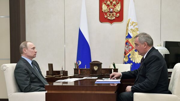 Президент РФ Владимир Путин и Дмитрий Рогозин Президент РФ Владимир Путин и Дмитрий Рогозин