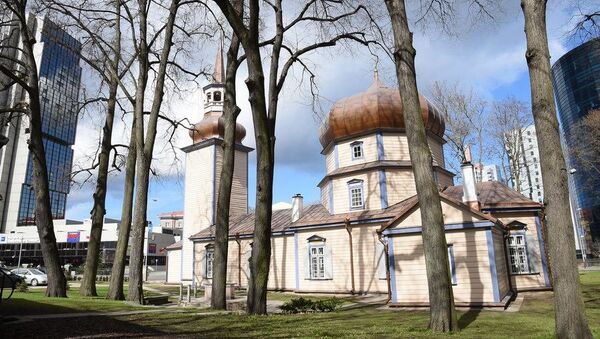 Храм Рождества Пресвятой Богородицы в Таллине. Архивное фото Храм Рождества Пресвятой Богородицы в Таллине. Архивное фото