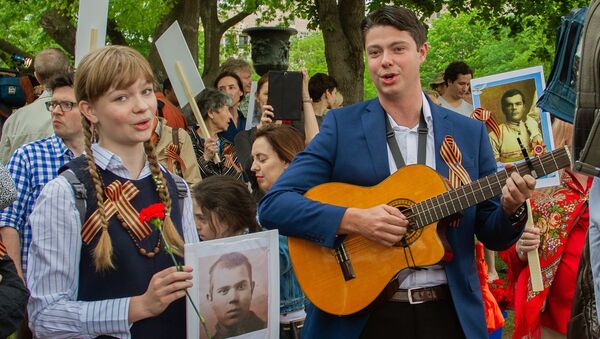 Участники акции Бессмертный полк в Вашингтоне. 5 мая 2018 Участники акции Бессмертный полк в Вашингтоне. 5 мая 2018