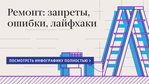Ремонт: запреты, ошибки, лайфхаки Ремонт: запреты, ошибки, лайфхаки