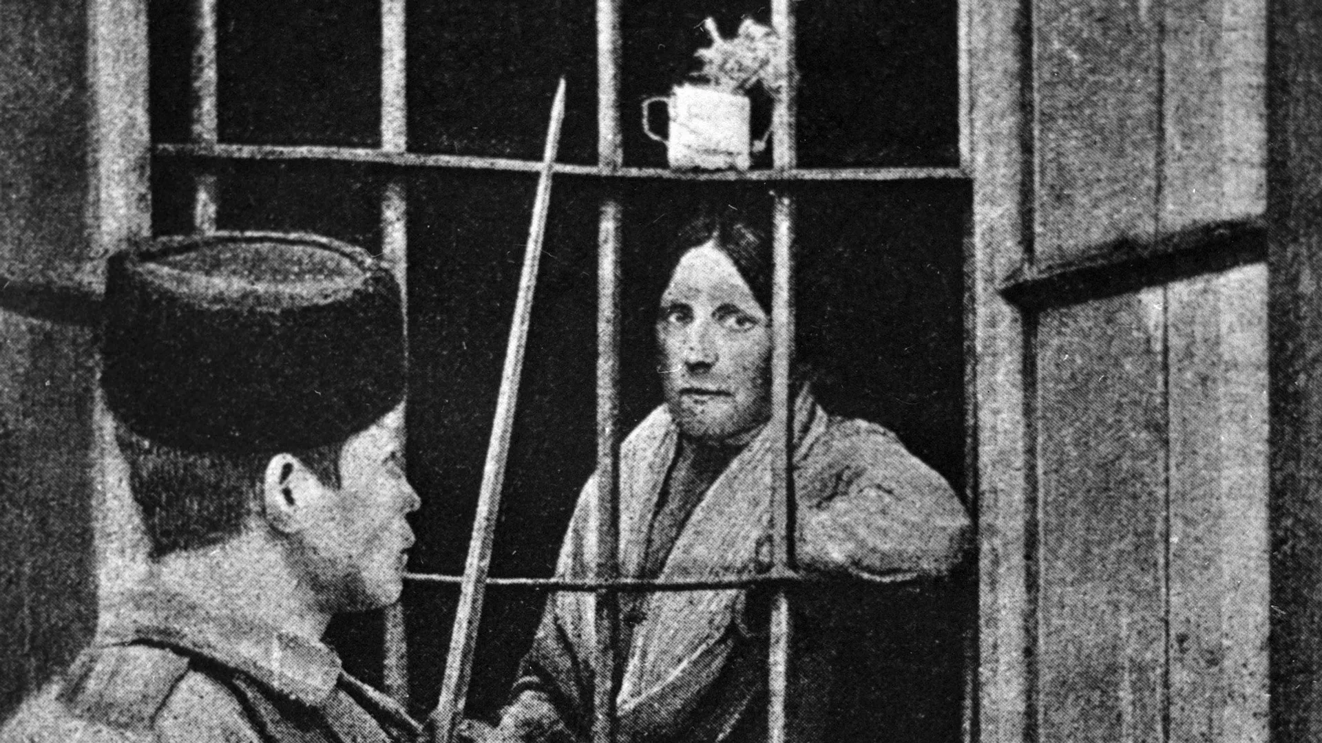 Эсерка Мария Спиридонова за решеткой тюремной больницы. 1 февраля 1905 года - РИА Новости, 1920, 29.01.2021