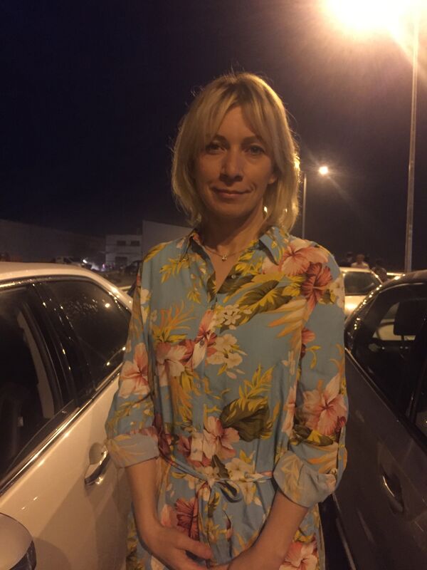Мария Захарова на открытии транспортного перехода по автодорожной части Крымского моста Мария Захарова на открытии транспортного перехода по автодорожной части Крымского моста