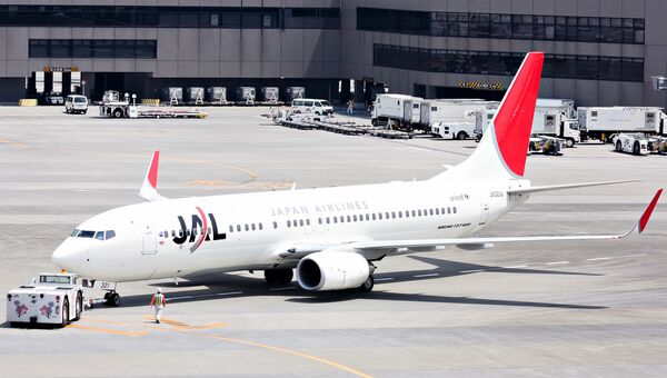 Самолет японской авиакомпании JAL. Архивное фото Самолет японской авиакомпании JAL. Архивное фото