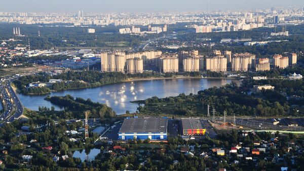 Застройка в районе канала имени Москвы Застройка в районе канала имени Москвы