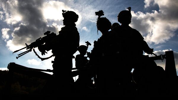 Военнослужащие армии США во время совместных учений войск НАТО Swift Response 2017 в Германии. Октябрь 2017 Военнослужащие армии США во время совместных учений войск НАТО Swift Response 2017 в Германии. Октябрь 2017