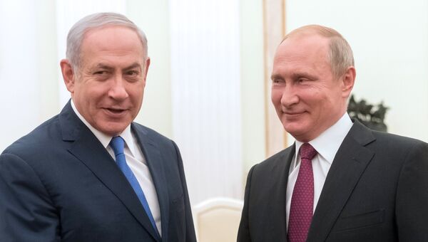 Владимир Путин и премьер-министр государства Израиль Биньямин Нетаньяху. Архивное фото Владимир Путин и премьер-министр государства Израиль Биньямин Нетаньяху. Архивное фото