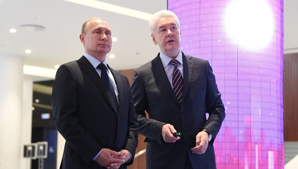 Президент РФ Владимир Путин и мэр Москвы Сергей Собянин, архивное фото Президент РФ Владимир Путин и мэр Москвы Сергей Собянин, архивное фото