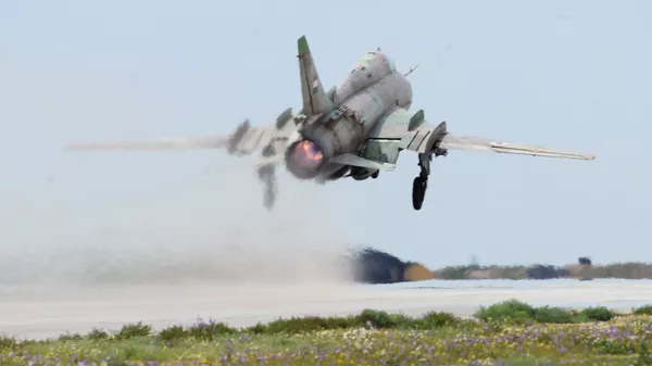 Истребитель-бомбардировщик СУ-17 сирийских военно-воздушных сил