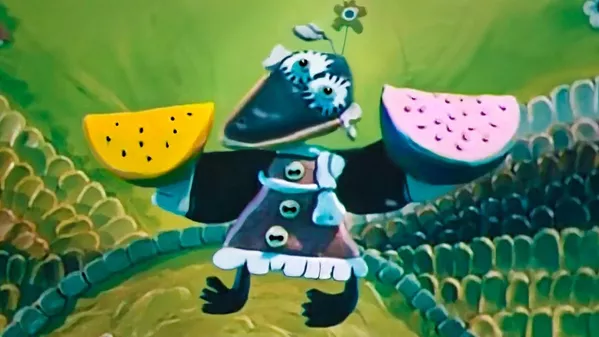 Кадр из мультфильма Пластилиновая ворона(1981)