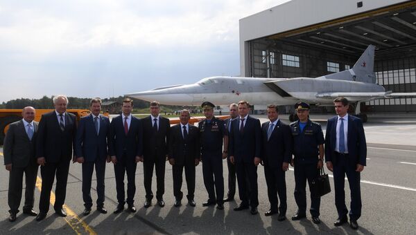 Выкатка российского ракетоносца-бомбардировщика Ту-22М3М в Казани Выкатка российского ракетоносца-бомбардировщика Ту-22М3М в Казани