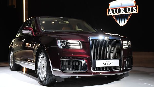 Автомобиль Aurus Senat на Московском международном автомобильном салоне 2018 Автомобиль Aurus Senat на Московском международном автомобильном салоне 2018