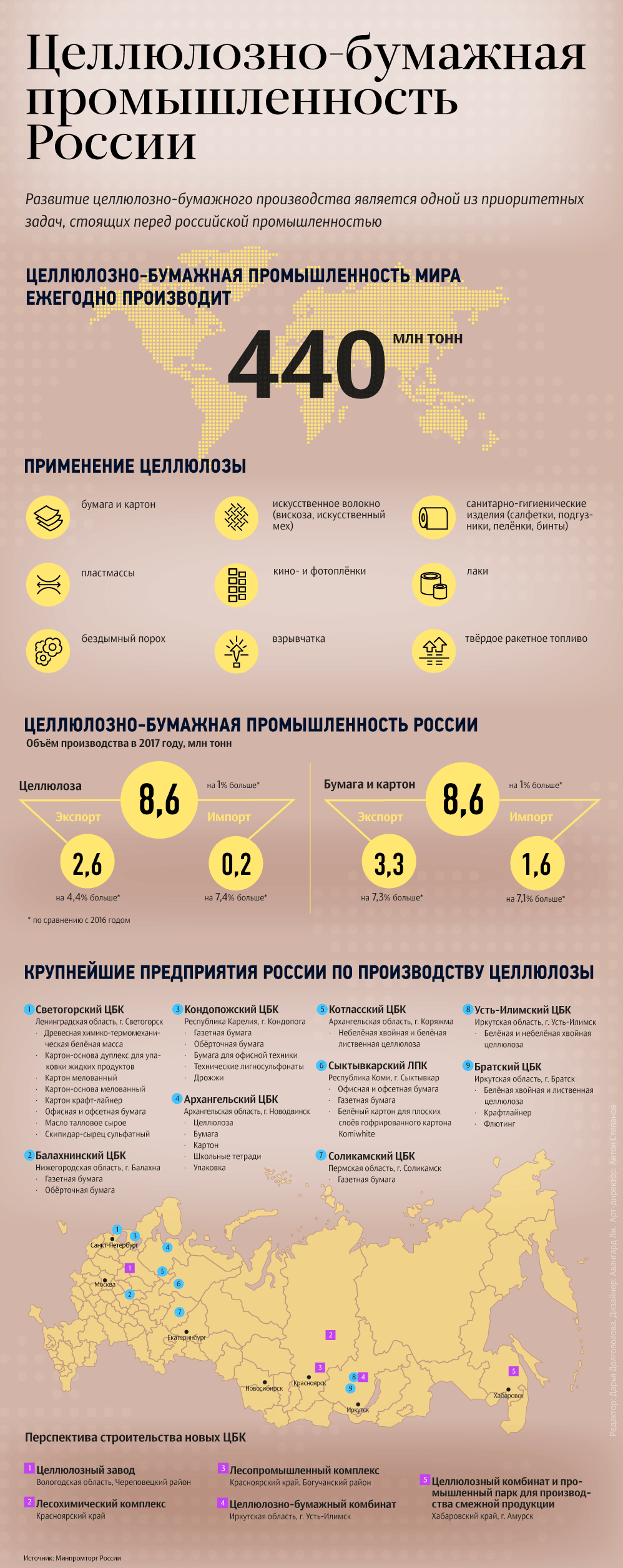 Целлюлозно-бумажная промышленность в России Целлюлозно-бумажная промышленность в России