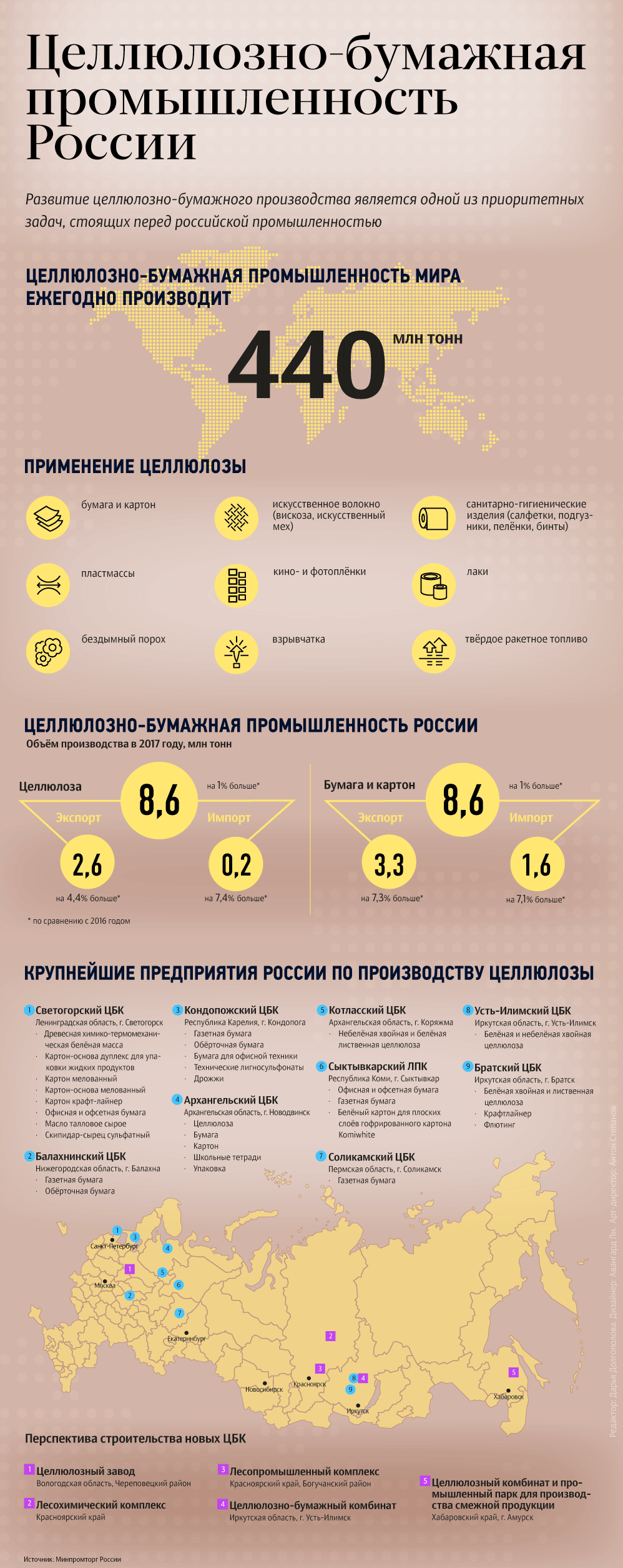 Целлюлозно-бумажная промышленность в России Целлюлозно-бумажная промышленность в России