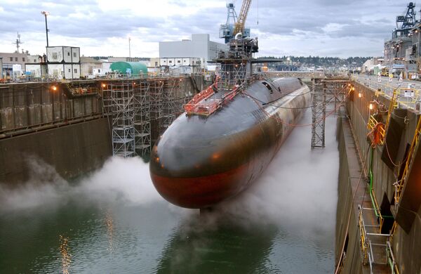 Подводная лодка USS Ohio готовится к ремонту и модернизации Подводная лодка USS Ohio готовится к ремонту и модернизации