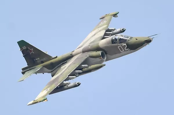 Штурмовик Су-25 ВКС РФ на командно-штабных учениях коллективных сил ОДКБ Взаимодействие-2018. 11 октбря 2018 Штурмовик Су-25 ВКС РФ на командно-штабных учениях коллективных сил ОДКБ Взаимодействие-2018. 11 октбря 2018