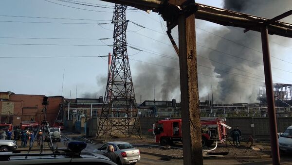 Возгорание на заводе Электроцинк во Владикавказе. Архивное фото Возгорание на заводе Электроцинк во Владикавказе. Архивное фото