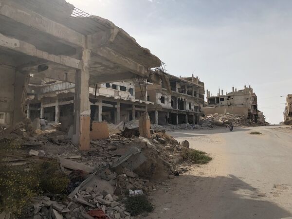 Старая часть города Дераа (Дераа-аль-Баляд), район, где началась сирийская война. 20 октября 2018 Старая часть города Дераа (Дераа-аль-Баляд), район, где началась сирийская война. 20 октября 2018
