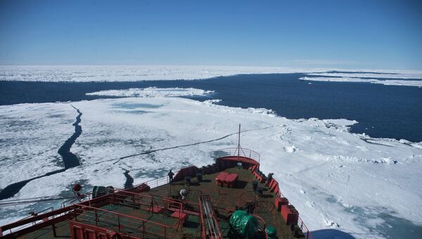 Атомный ледокол Ямал в Карском море. Архивное фото