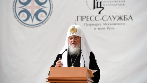 Патриарх Московский и Всея Руси Кирилл во время пресс-конференции в рамках VIII Международного фестиваля православных СМИ Вера и слово. 30 октября 2018 Патриарх Московский и Всея Руси Кирилл во время пресс-конференции в рамках VIII Международного фестиваля православных СМИ Вера и слово. 30 октября 2018