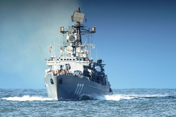 Сторожевой корабль Ярослав Мудрый возвращается после выполнения задач боевой службы в Средиземном море Сторожевой корабль Ярослав Мудрый возвращается после выполнения задач боевой службы в Средиземном море