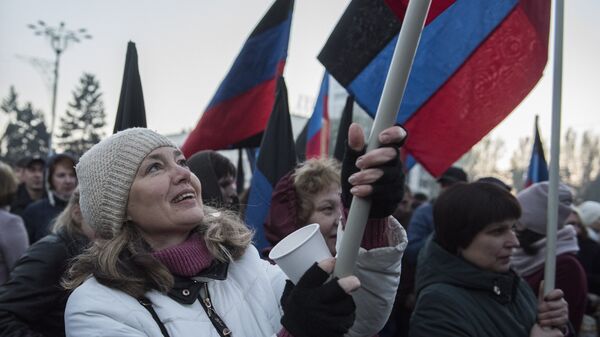 Акция Выбор Донбасса в Донецке Акция Выбор Донбасса в Донецке