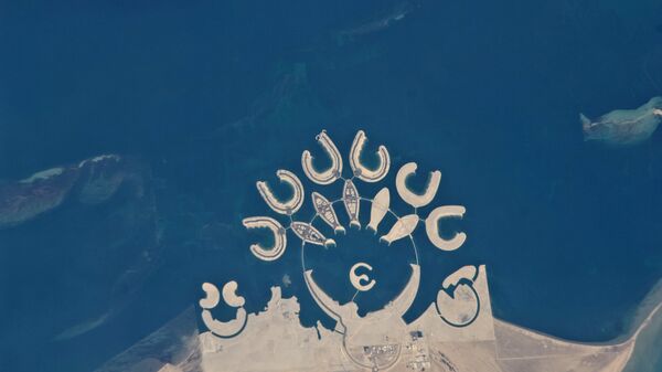 Искусственный архипелаг Дуррат-эль-Бахрейн в Персидском заливе 