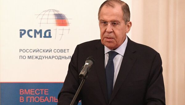 Глава МИД РФ Сергей Лавров выступает на общем собрании Российского совета по международным делам в Доме приемов МИД России. 20 ноября 2018 Глава МИД РФ Сергей Лавров выступает на общем собрании Российского совета по международным делам в Доме приемов МИД России. 20 ноября 2018