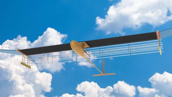 Первая модель ионного самолета